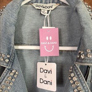 Davi & Dani Studded Denim Jacket